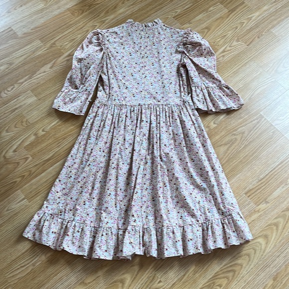 Batsheva Puff Sleeve Floral Prairie Dress - Picture 2 of 4